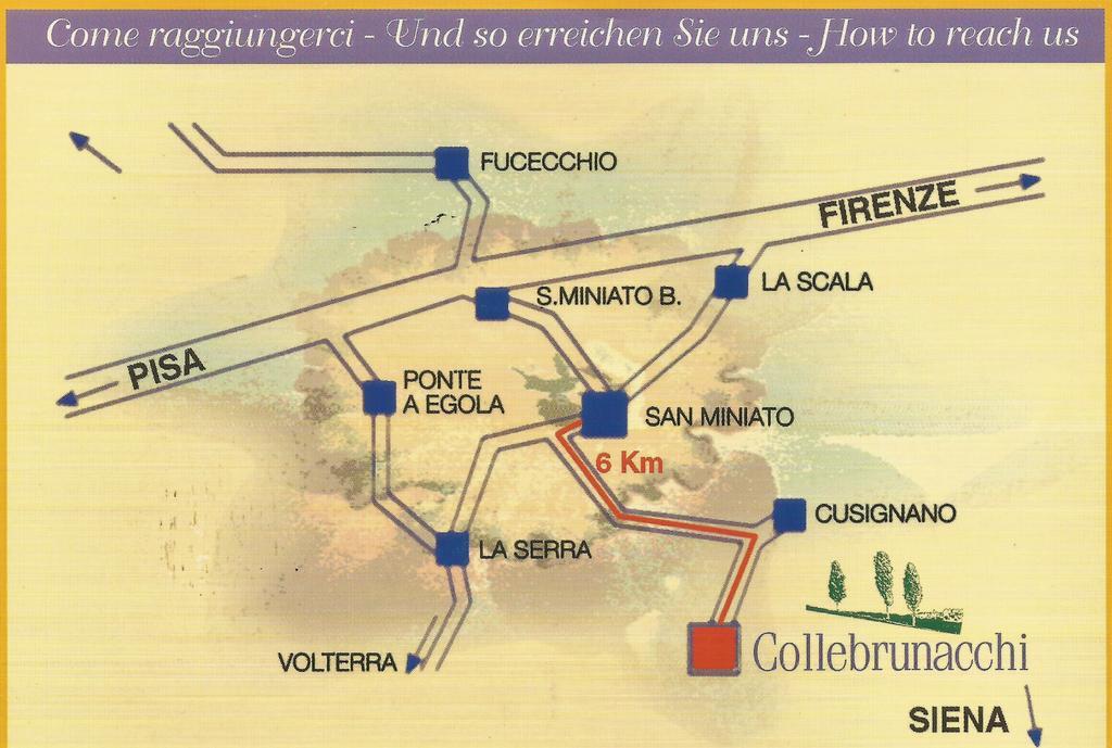 Collebrunacchi B&B San Miniato Eksteriør billede